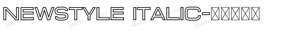 NewStyle Italic字体转换